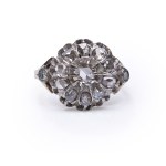 Diamond ring, 1908-1926 jewelry, pr. "56" gold
