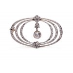 Brooch with diamonds, 1930s jewelry, pr. 0.950 platinum, pr. "3" gold
