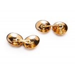 Cufflinks, late 20th century jewelry, gold ~ 0.750
