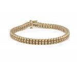 Bracelet with diamonds, 20th/XXI century jewelry, pr. gold "0.585"