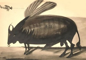 Franciszek Starowieyski, Flying Cow, 1955.
