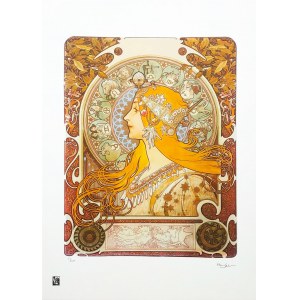 Alfons Mucha (1860 - 1939), Zodiaque (“La Plume”)