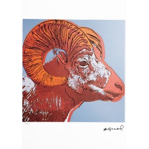 Andy Warhol (1928 - 1987), Bighorn Ram, z serii Zagrożone gatunki