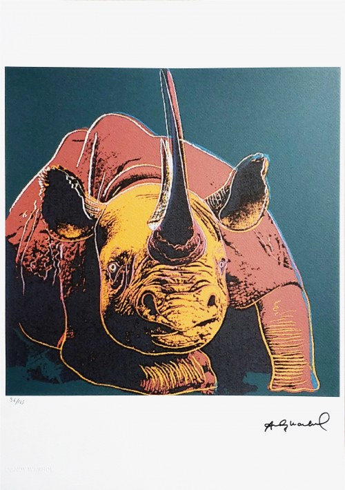 Andy Warhol (1928 - 1987), Black Rhinoceros, z serii 