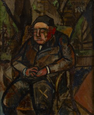 Natan (Nathan) Grunsweigh (Grunsweig) (1880 Kraków - 1956 Paris), Portrait of a Man, 1929