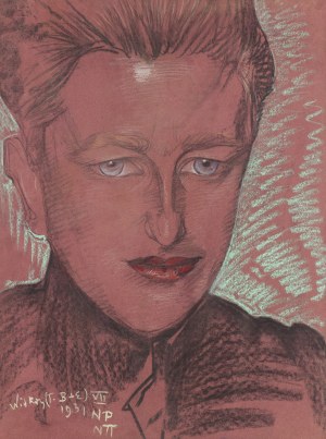 Stanisław Ignacy Witkiewicz \ Witkacy (1885 Warszawa - 1939 Jeziory na Polesiu), Portret księdza Pawła Ilińskiego, 1931