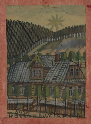 Nikifor Krynicki (1895 Krynica - 1968 Folusz), Villa à Krynica, années 1940.