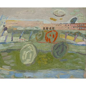 Stanisław Fijałkowski (1922 Zdołbunów na Wołyniu - 2020 Łódź), Pejzaż ze Świdnicy, około 1950