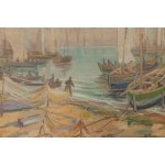 Franciszek Wójcik (1903 Wojciechowo - 1984 Zakopane), "Fishing port in Gdynia", 1956
