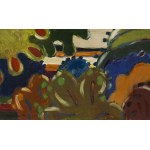 Tadeusz Dominik (1928 Szymanów - 2014 Warsaw), Garden, 1970s.