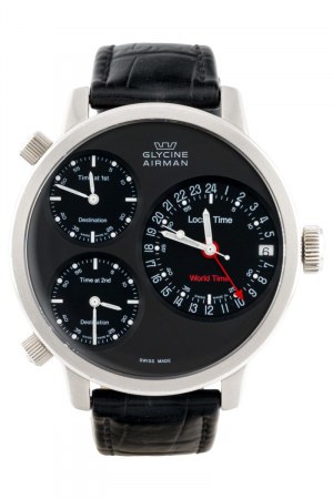Hodinky - Glycine Airman World Time 2000s ref....