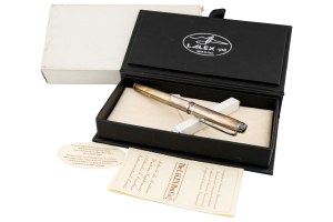 Pens - Lalex. 925 sterling silver fountain pen co...