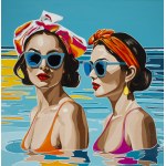 Kasia Davies (b. 1970, Lodz), "Capri Blue," 2025