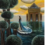 Agata Padol (b. 1964), "Girl on a Shell," 2025