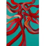 Malgorzata Frącek (b. 1969), She in the red dress, 2025