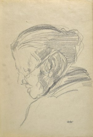 Wojciech Weiss, Portrait of the artist's mother Maria Weiss, 1908