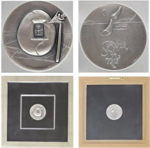 Salvador Dali, Two-sided silver medal from the 10 Commandments series