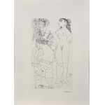 Pablo Picasso (1881-1973), Zestaw 2 litografii „Dżentelmen i Dama z cyklu „347, 1977