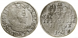 Polsko, trojak, 1592, Olkusz