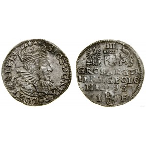 Polonia, trojak, 1593, Olkusz