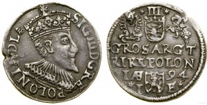 Polsko, trojak, 1594, Olkusz