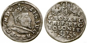 Polsko, trojak, 1595, Lublin