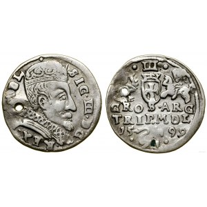 Polska, trojak, 1599, Wilno