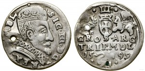 Polsko, trojak, 1599, Vilnius