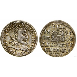 Polska, trojak, 1595, Ryga