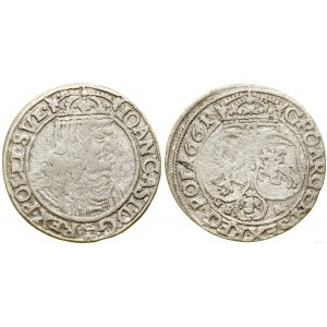 Polska, szóstak, 1661 GBA, Lwów