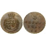 Poland, 3 groszy (trojak), 1811 IS, Warsaw