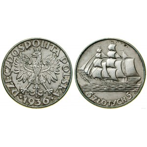 Polska, 5 złotych, 1936, Warszawa