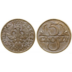 Polonia, 5 groszy, 1928, Varsavia