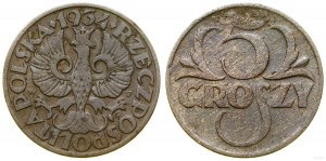 Polsko, 5 groszy, 1934, Varšava