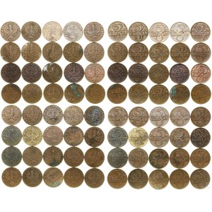 Polska, zestaw: 40 x 5 groszy, 1923-1939, Warszawa