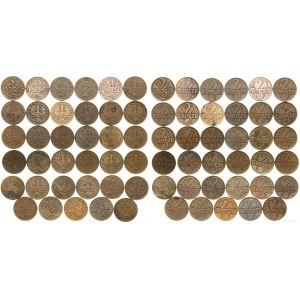 Polska, zestaw: 35 x 2 grosze, 1925-1939, Warszawa