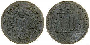 Polsko, 10 fenig, 1920, Gdaňsk