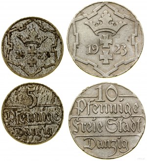 Polsko, sada: 5 a 10 feniků, 1923, Berlín