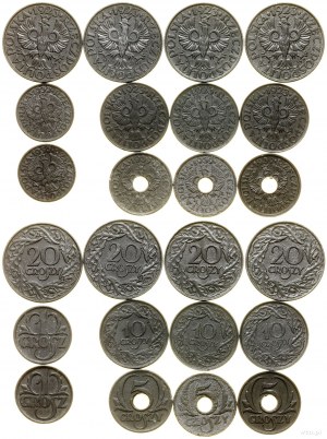 Poland, set of 12 coins, 1923-1939 (1941-1944), Warsaw