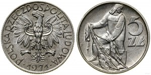 Polsko, 5 zlotých, 1971, Varšava
