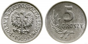 Polsko, 5 groszy, 1965, Varšava