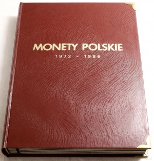 Polska, klaser z monetami polskimi z lat 1973-1986, Warszawa