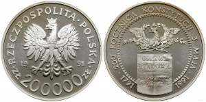 Polsko, 200 000 PLN, 1991, Varšava