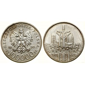 Polska, 100.000 złotych, 1990, USA