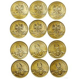 Polska, lot 6 x 2 złote, 1997, Warszawa
