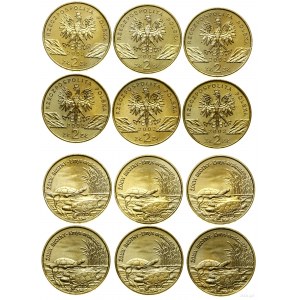 Polska, lot 6 x 2 złote, 2002, Warszawa