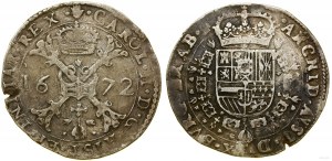 Spanish Netherlands, patagon, 1672, Antwerp