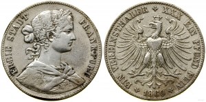 Německo, tolar (Vereinstaler), 1860, Frankfurt nad Mohanem