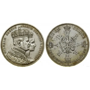 Niemcy, talar koronacyjny (Vereinstaler), 1861 A, Berlin