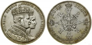 Německo, korunovační tolar (Vereinstaler), 1861 A, Berlín